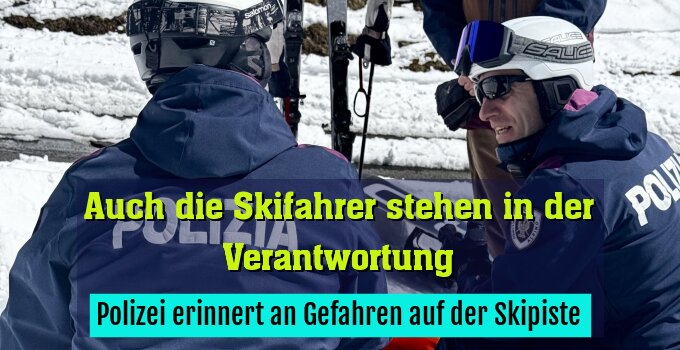 Polizei erinnert an Gefahren auf der Skipiste