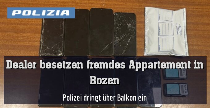 Polizei dringt über Balkon ein