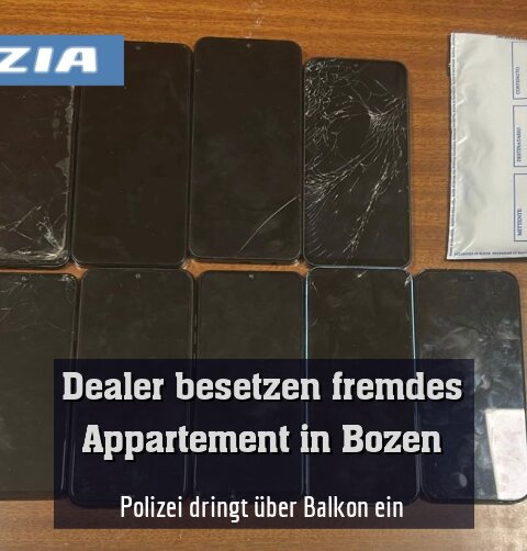 Polizei dringt über Balkon ein