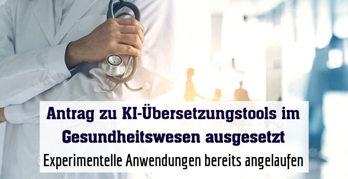 Experimentelle Anwendungen bereits angelaufen