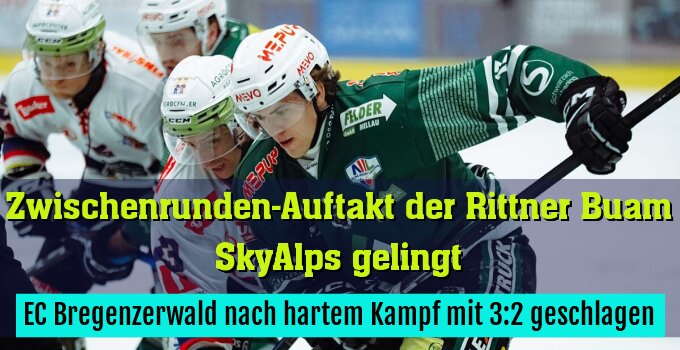 EC Bregenzerwald nach hartem Kampf mit 3:2 geschlagen