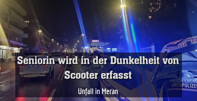 Unfall in Meran