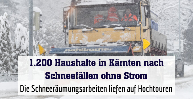 Die Schneeräumungsarbeiten liefen auf Hochtouren