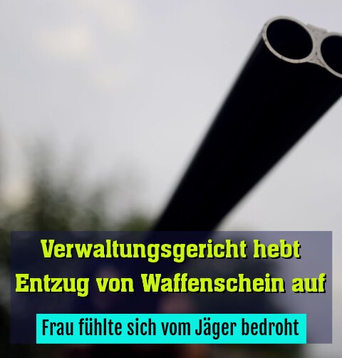 Frau fühlte sich vom Jäger bedroht