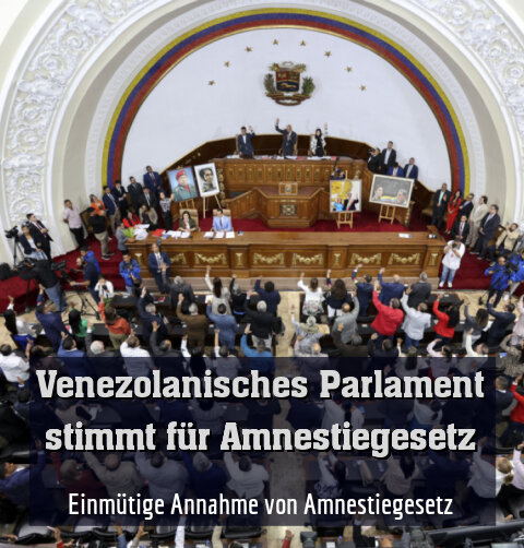 Einmütige Annahme von Amnestiegesetz