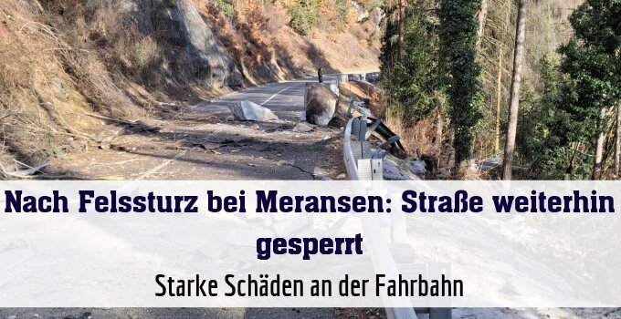 Starke Schäden an der Fahrbahn