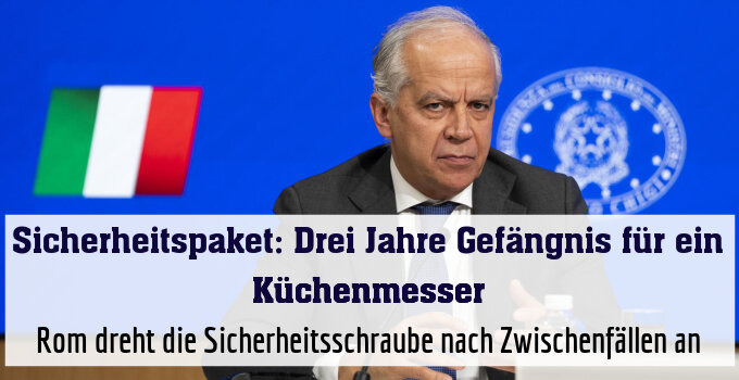 Rom dreht die Sicherheitsschraube nach Zwischenfällen an