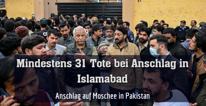 Anschlag auf Moschee in Pakistan