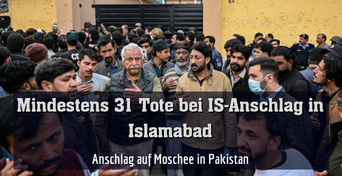 Anschlag auf Moschee in Pakistan