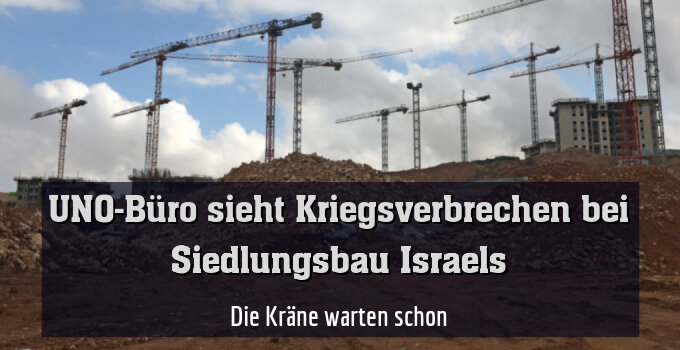 Die Kräne warten schon