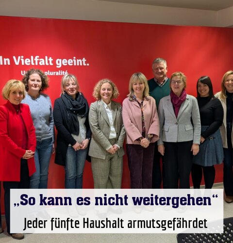 Treffen mit Caritas: Jeder fünfte Haushalt armutsgefährdet