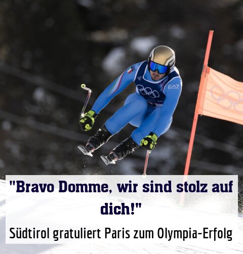 Südtirol gratuliert Paris zum Olympia-Erfolg