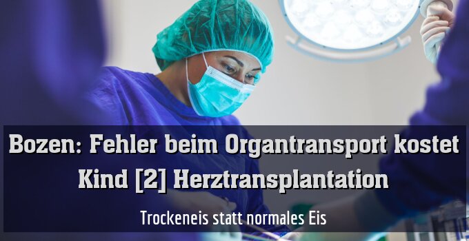 Trockeneis statt normales Eis