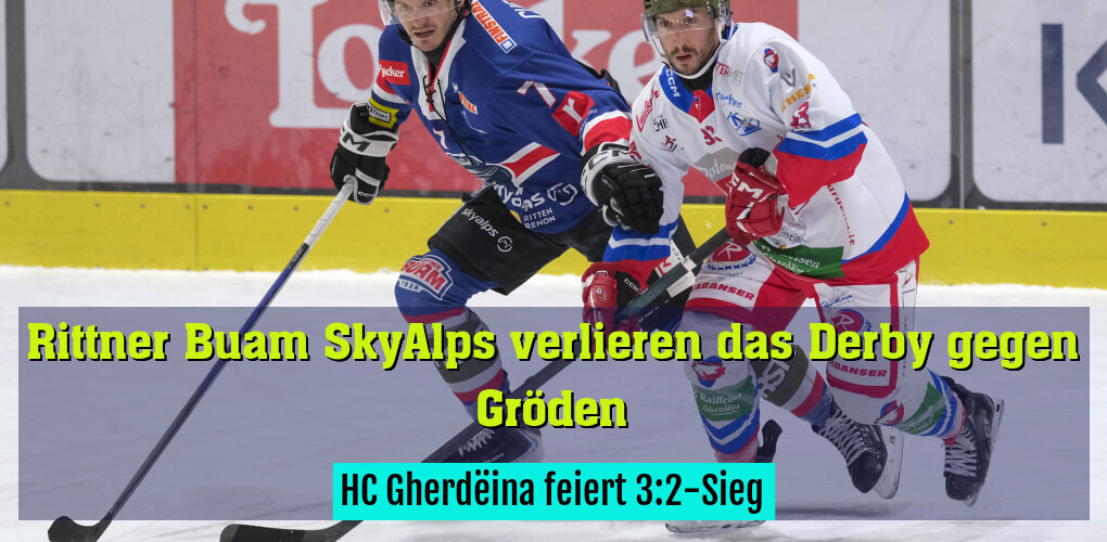 HC Gherdëina feiert 3:2-Sieg
