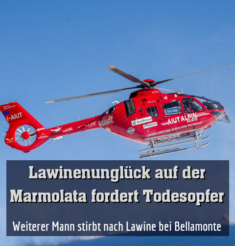 Weiterer Mann stirbt nach Lawine bei Bellamonte