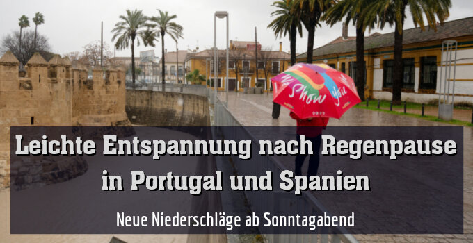 Neue Niederschläge ab Sonntagabend