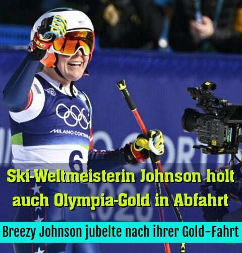 Breezy Johnson jubelte nach ihrer Gold-Fahrt