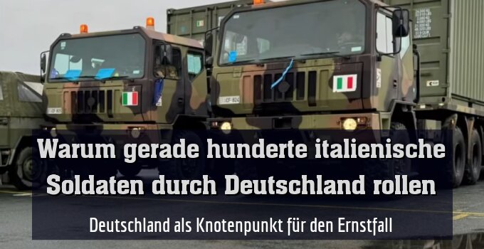 Deutschland als Knotenpunkt für den Ernstfall