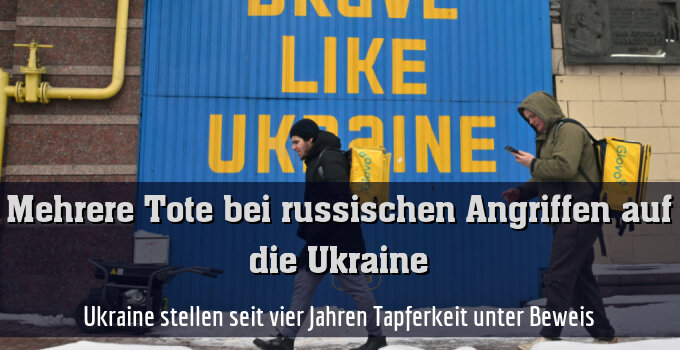 Ukraine stellen seit vier Jahren Tapferkeit unter Beweis