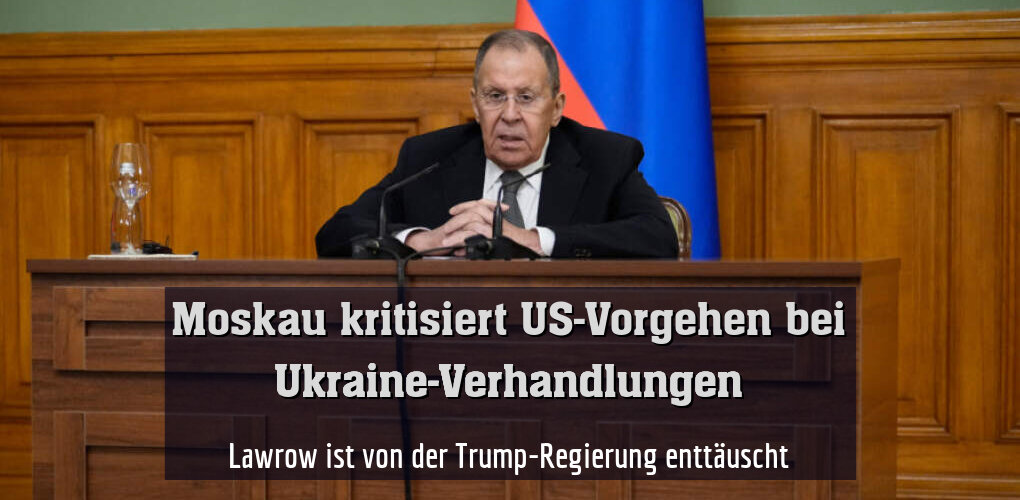 Lawrow ist von der Trump-Regierung enttäuscht