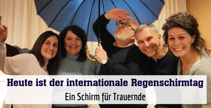 Ein Schirm für Trauernde