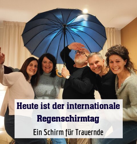 Ein Schirm für Trauernde