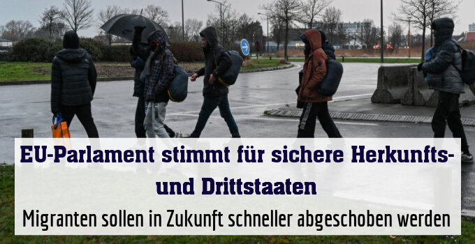 Migranten sollen in Zukunft schneller abgeschoben werden