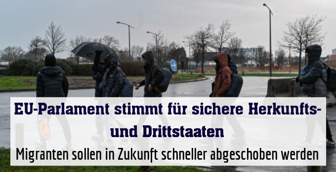 Migranten sollen in Zukunft schneller abgeschoben werden