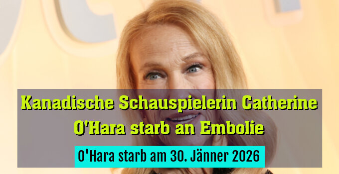 O'Hara starb am 30. Jänner 2026