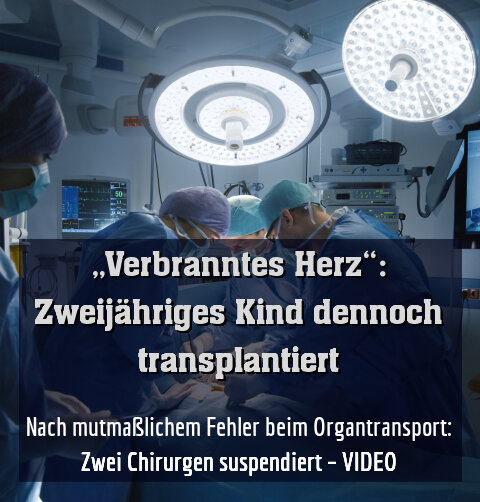 Nach mutmaßlichem Fehler beim Organtransport: Zwei Chirurgen suspendiert – VIDEO