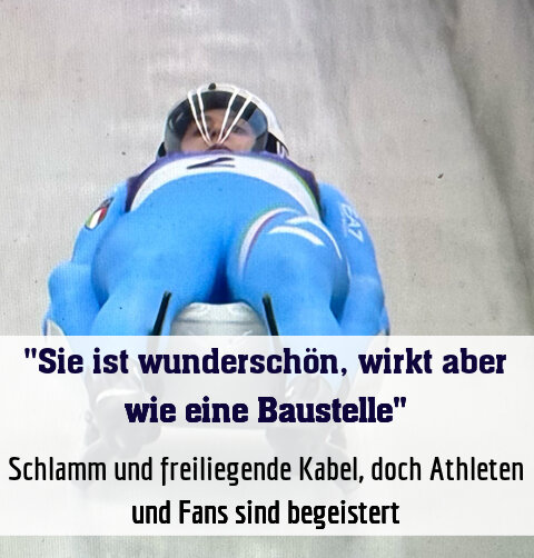 Schlamm und freiliegende Kabel, doch Athleten und Fans sind begeistert