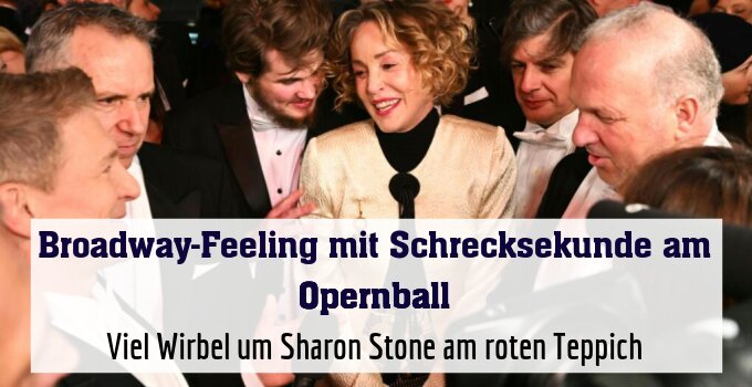 Viel Wirbel um Sharon Stone am roten Teppich