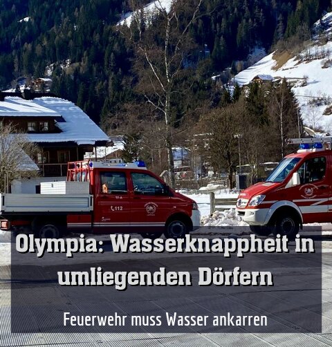Feuerwehr muss Wasser ankarren