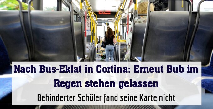 Behinderter Schüler fand seine Karte nicht