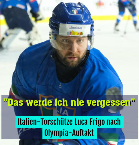 Italien-Torschütze Luca Frigo nach Olympia-Auftakt