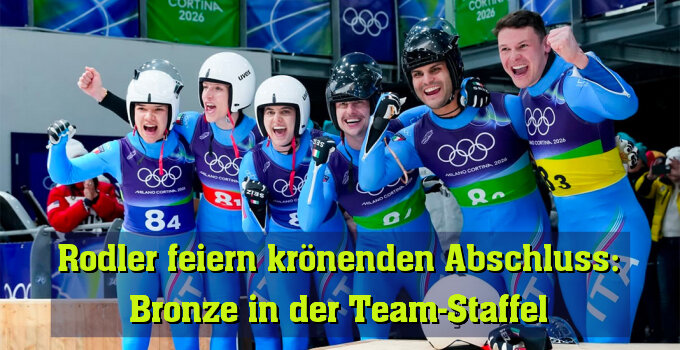 Verena Hofer, Dominik Fischnaller, Andrea Vötter, Marion Oberhofer, Emanuel Rieder und Simon Kainzwaldner beendeten das Rennen auf dem dritten Platz