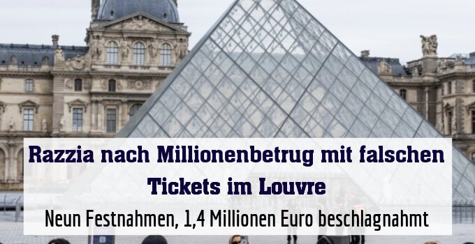 Neun Festnahmen, 1,4 Millionen Euro beschlagnahmt -