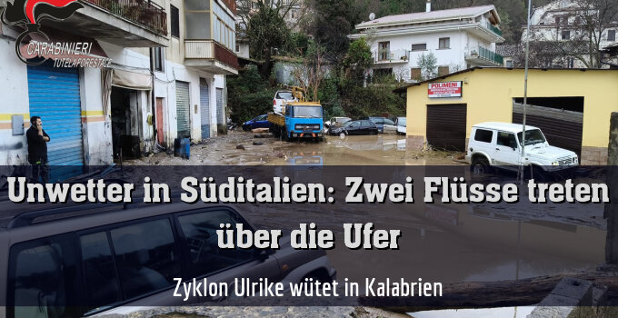 Zyklon Ulrike wütet in Kalabrien
