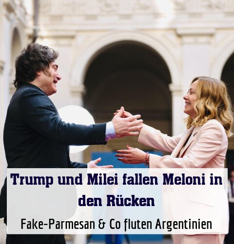 Fake-Parmesan & Co fluten Argentinien