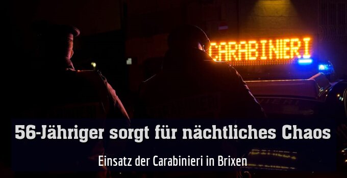 Einsatz der Carabinieri in Brixen