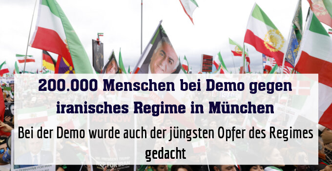 Demonstration gegen iranisches Regime in München