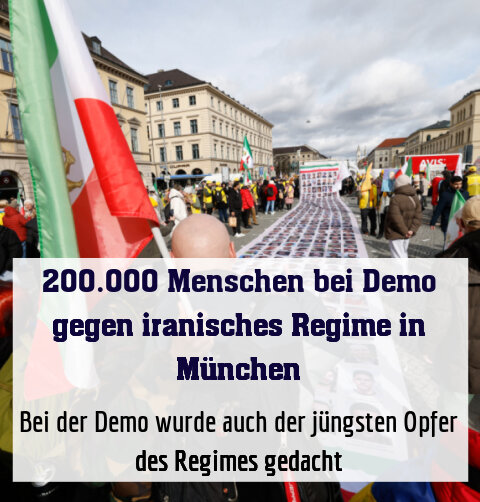 Bei der Demo wurde auch der jüngsten Opfer des Regimes gedacht