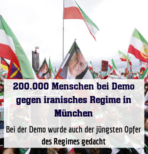 Demonstration gegen iranisches Regime in München