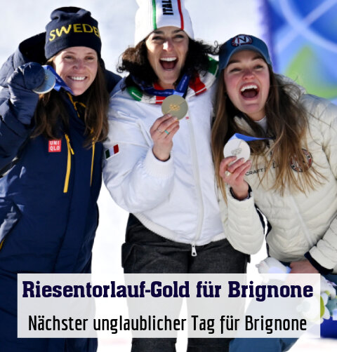 Nächster unglaublicher Tag für Brignone
