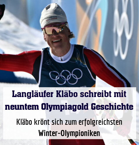 Kläbo krönt sich zum erfolgreichsten Winter-Olympioniken