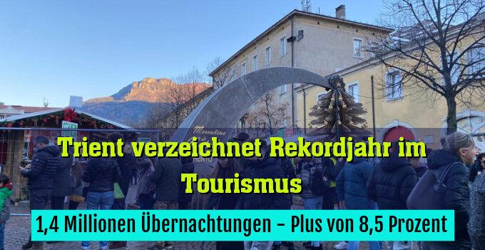 1,4 Millionen Übernachtungen - Plus von 8,5 Prozent