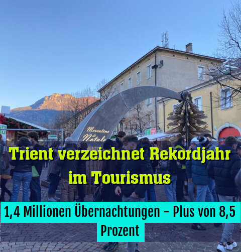 1,4 Millionen Übernachtungen - Plus von 8,5 Prozent