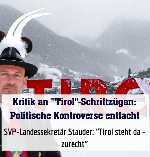 SVP-Landessekretär Stauder: "Tirol steht da – zurecht"