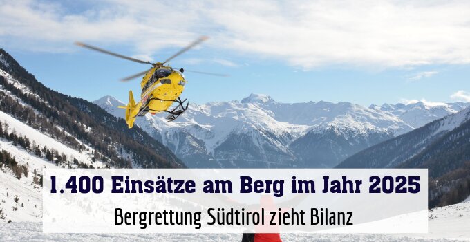 Bergrettung Südtirol zieht Bilanz