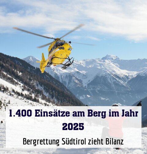 Bergrettung Südtirol zieht Bilanz